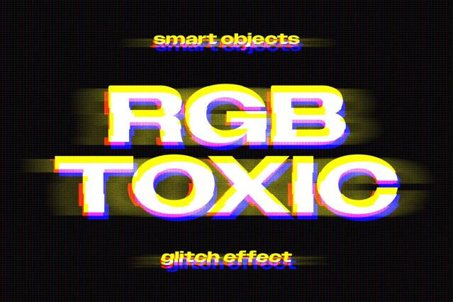 RGB Glitch Text Effect