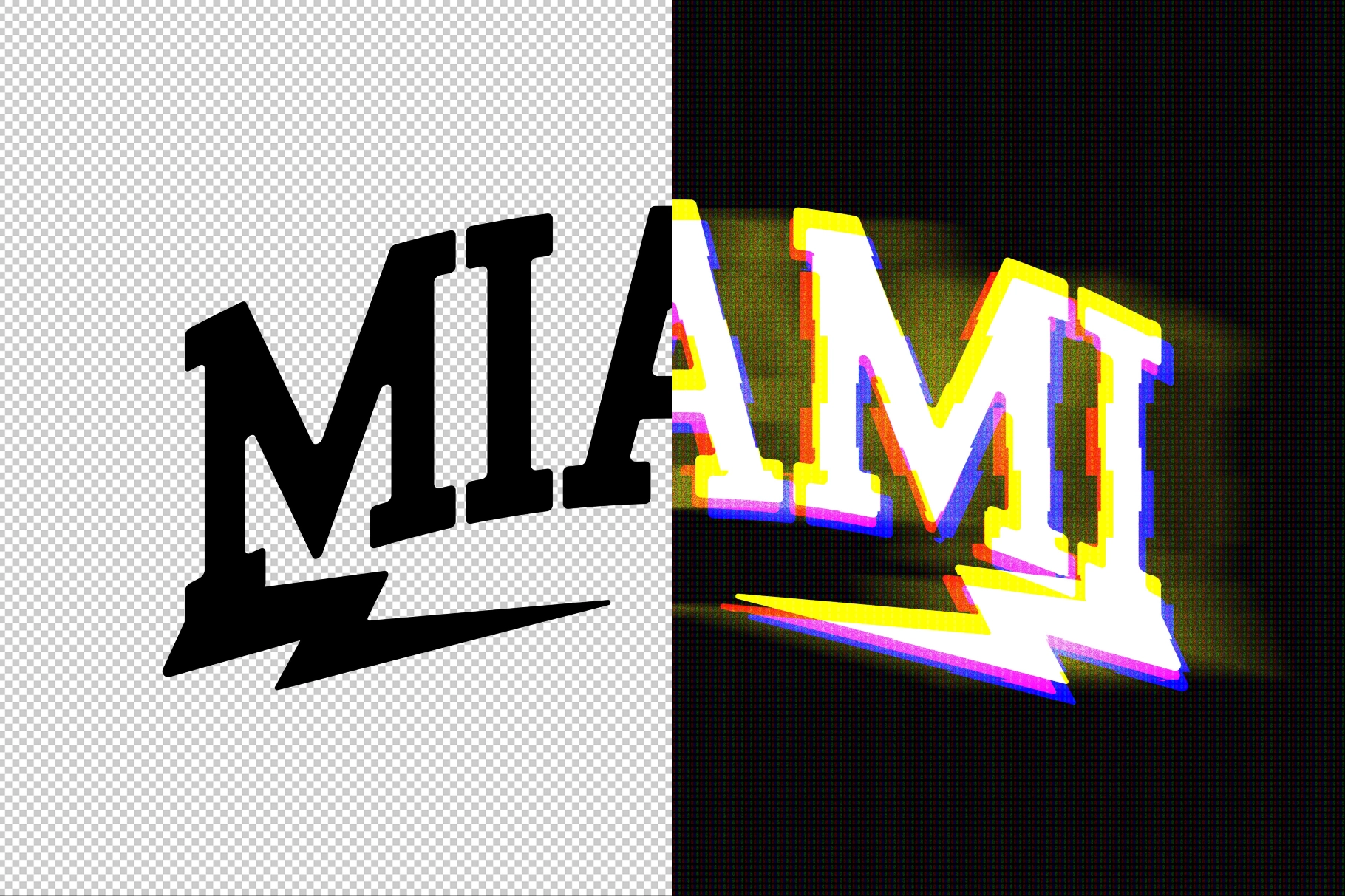 RGB Glitch Text Effect