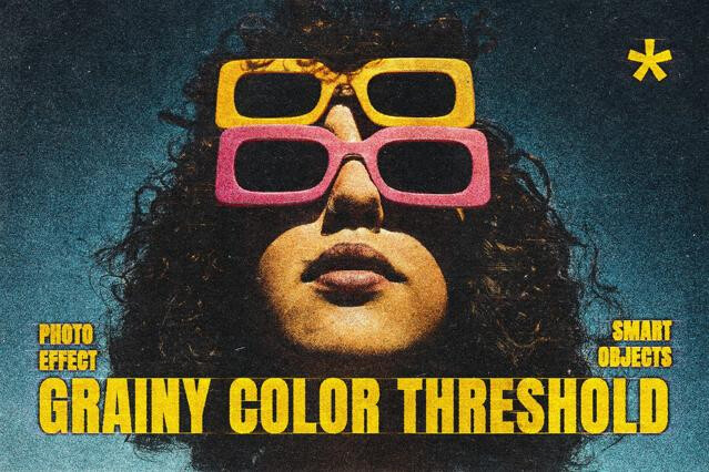 Colored Threshold Photo Effect