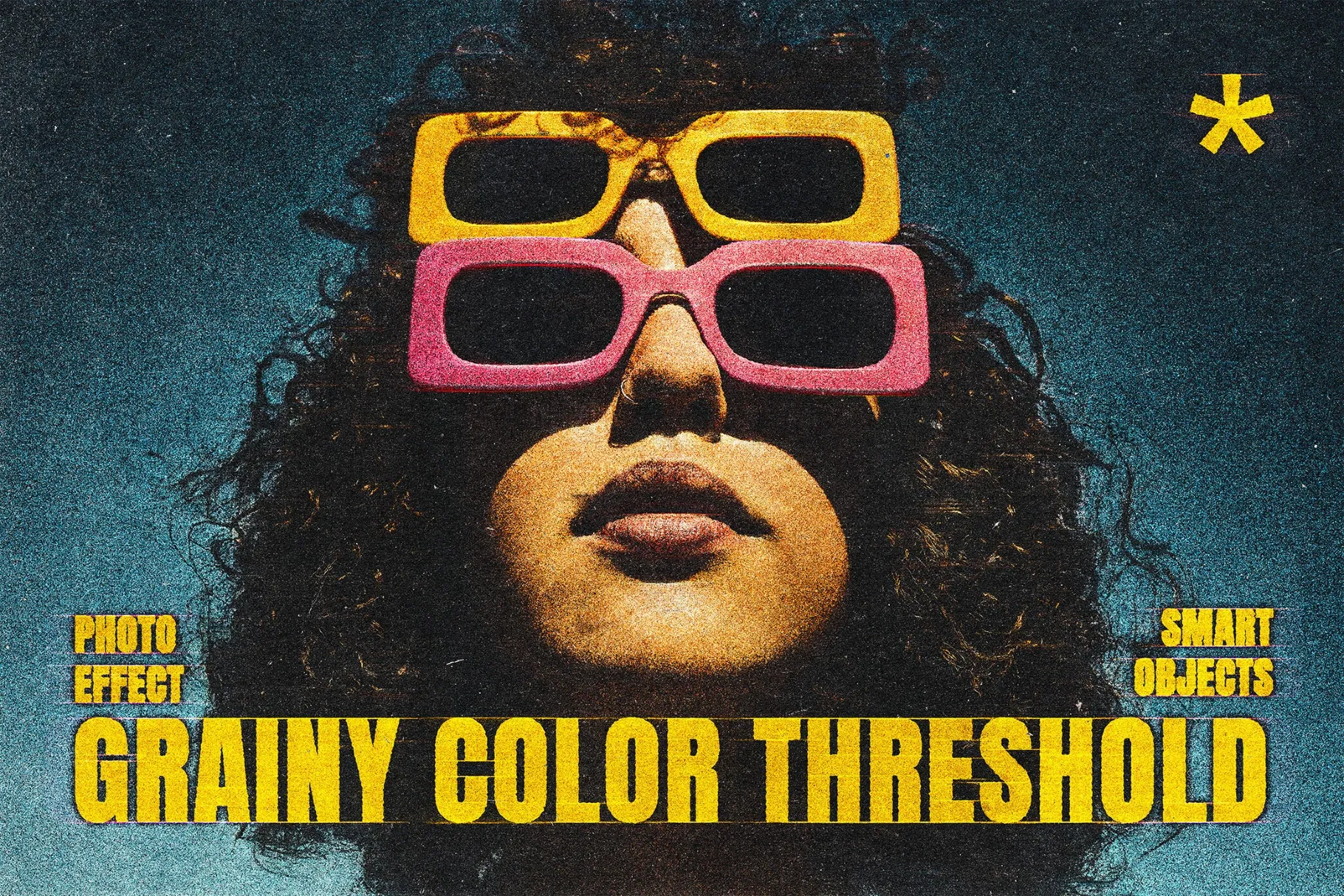 Colored Threshold Photo Effect