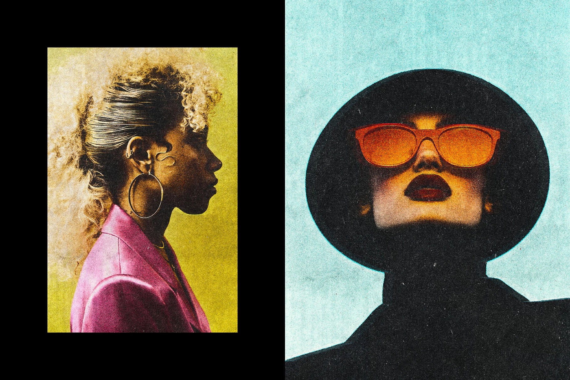 Colored Threshold Photo Effect