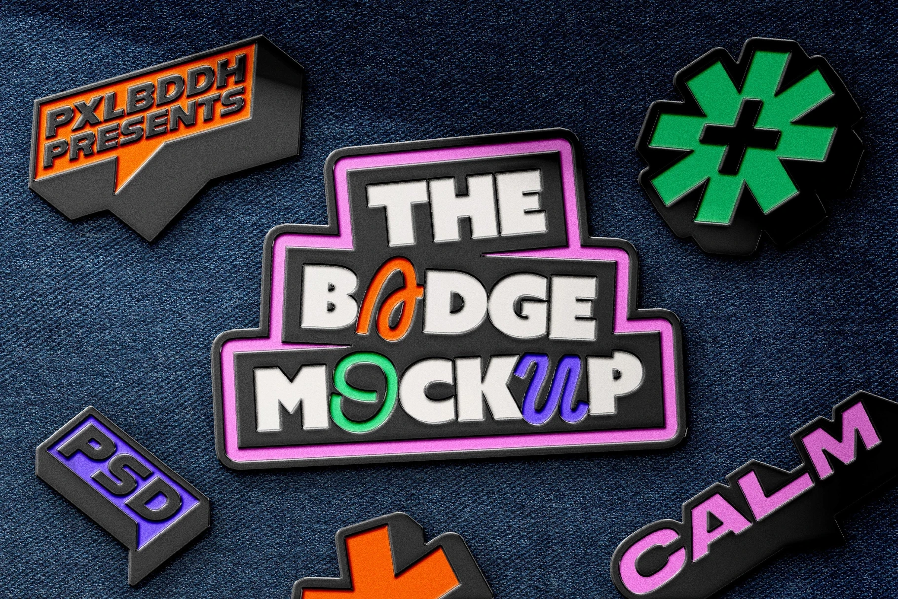 Custom Metal Pin Badge Mockup