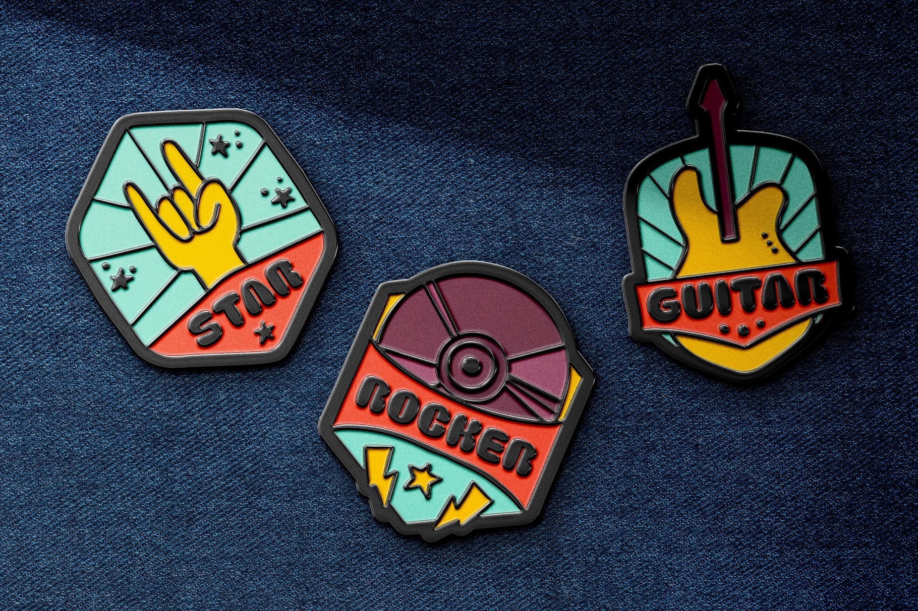 Custom Metal Pin Badge Mockup