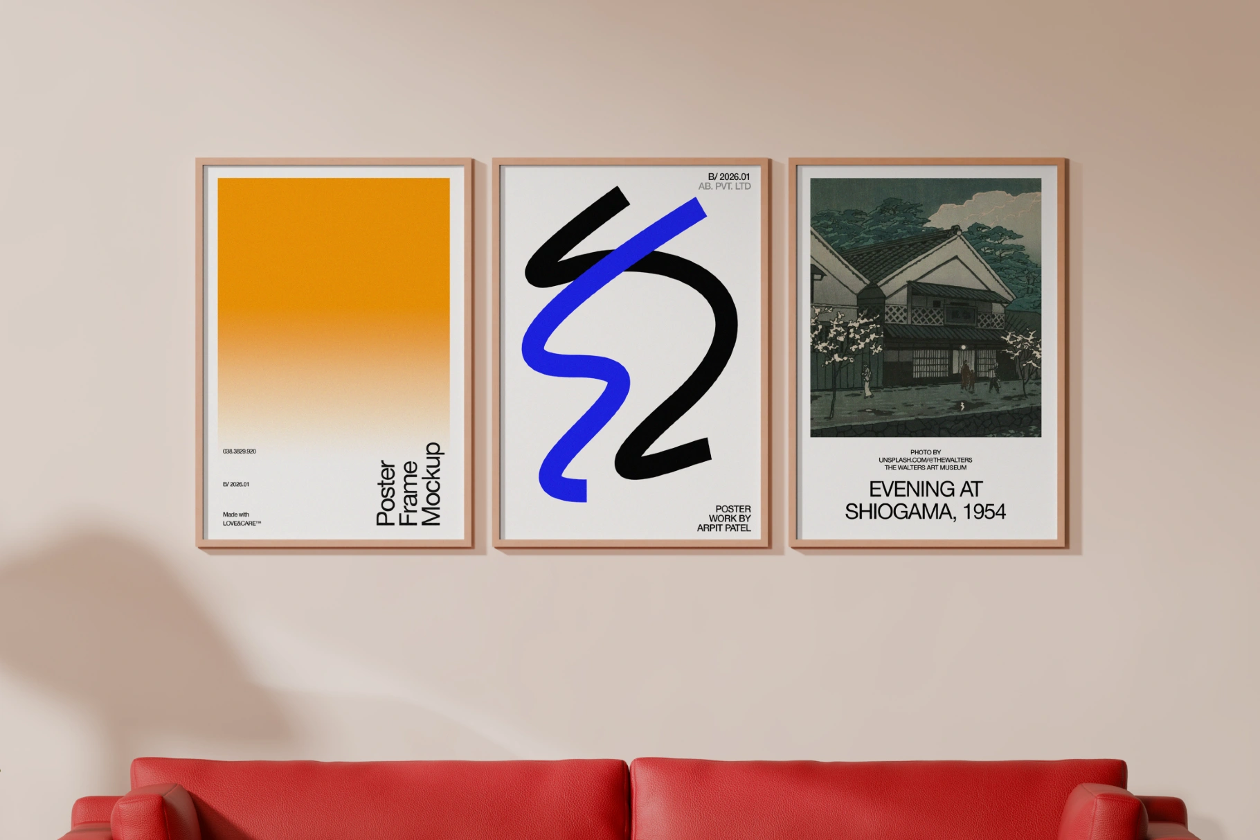 A3 Poster Frame Mockup