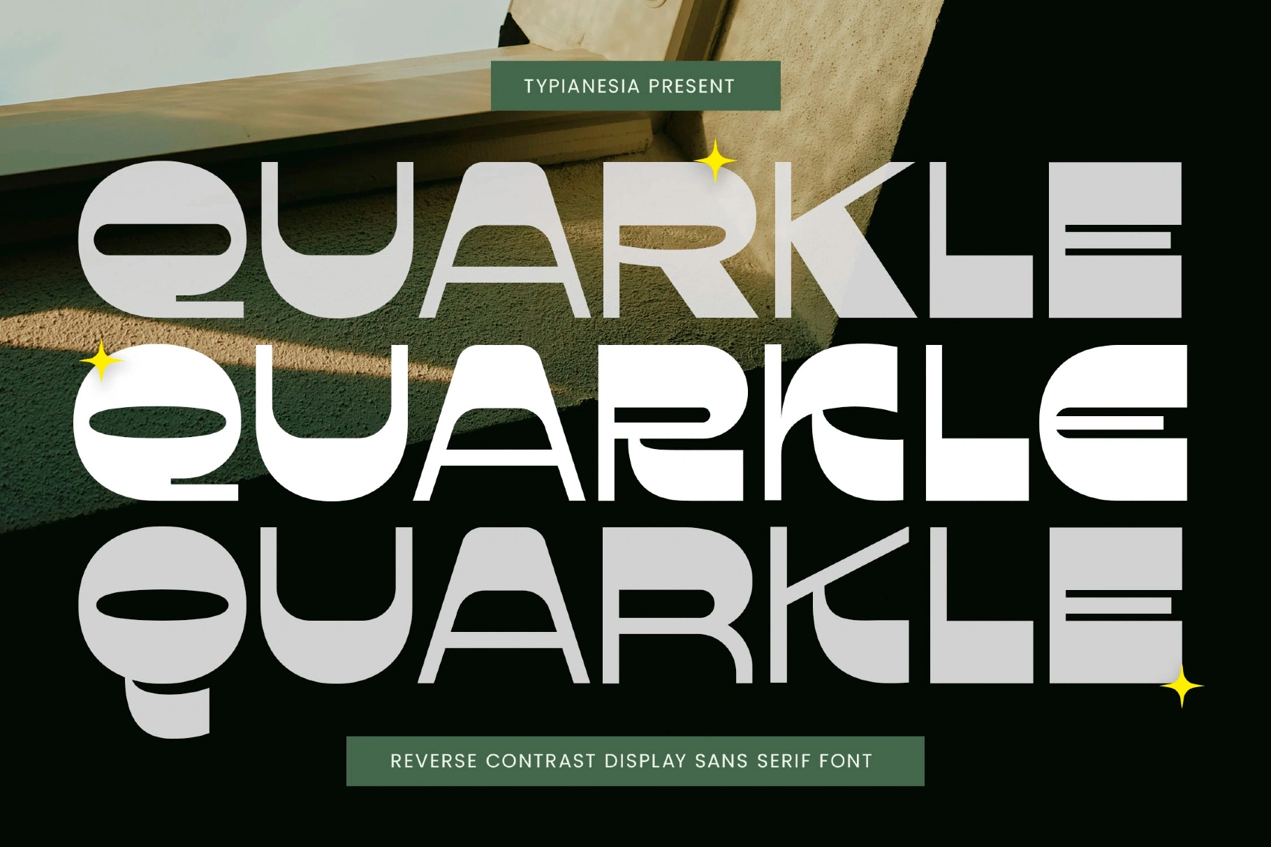 Quarkle - Retro Reverse Contrast Font