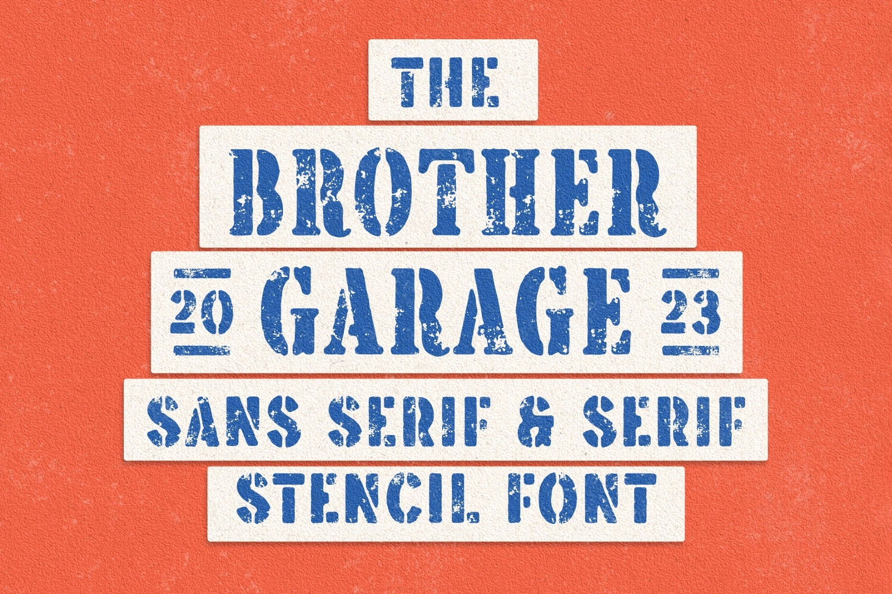 Brother Garage - Display Font