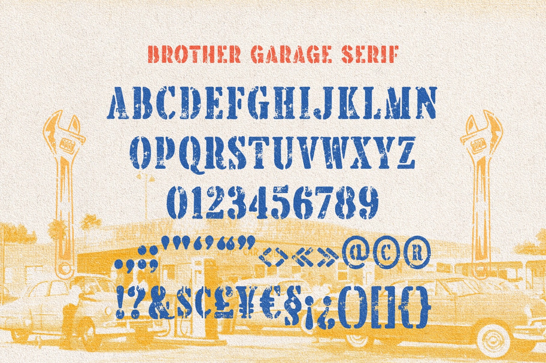 Brother Garage - Display Font