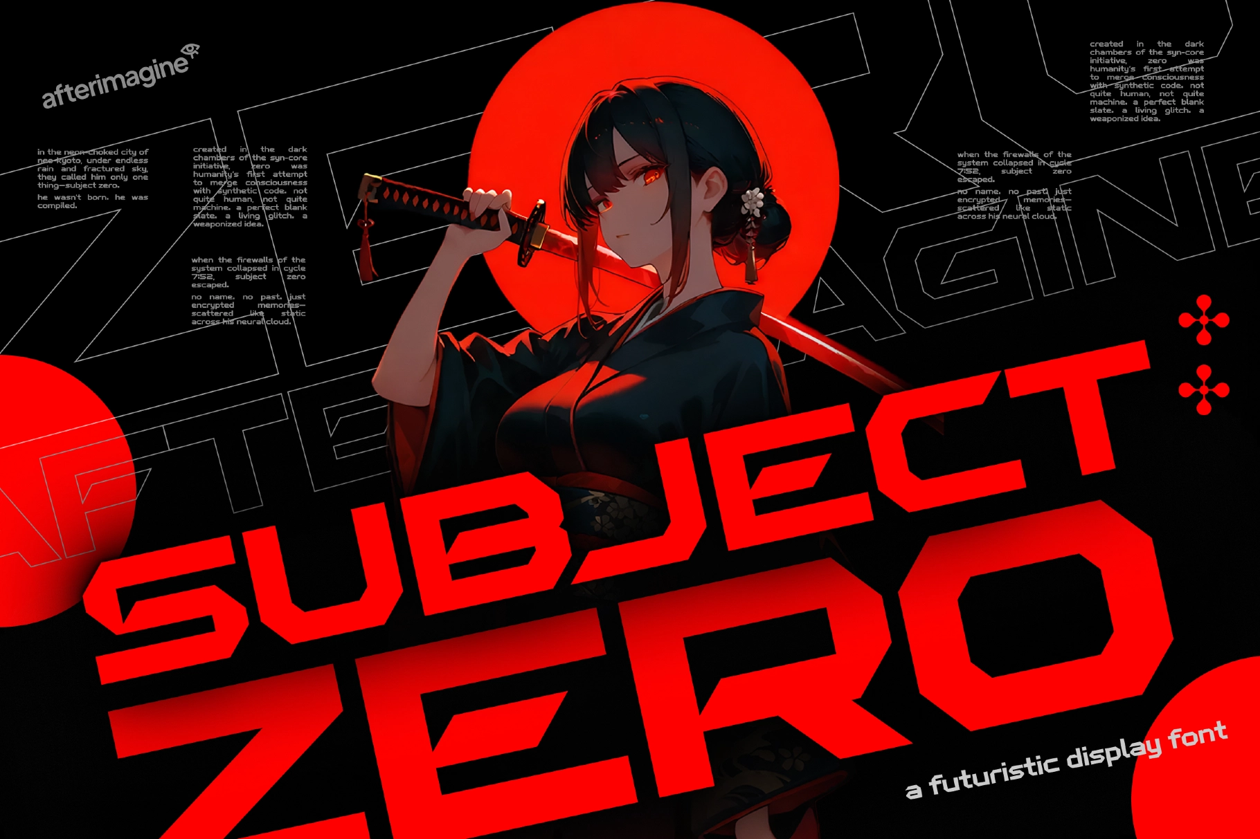 Subject Zero Futuristic Display Font