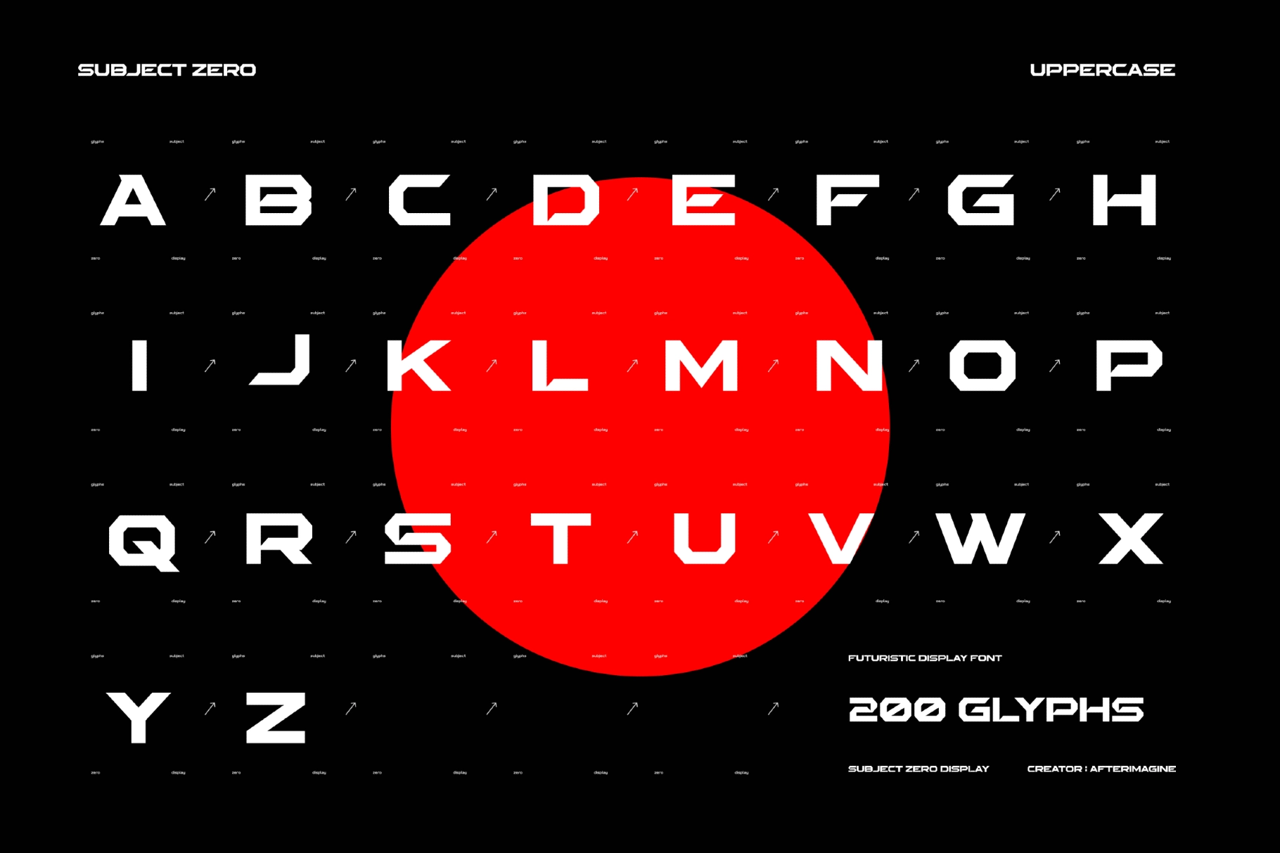 Subject Zero Futuristic Display Font