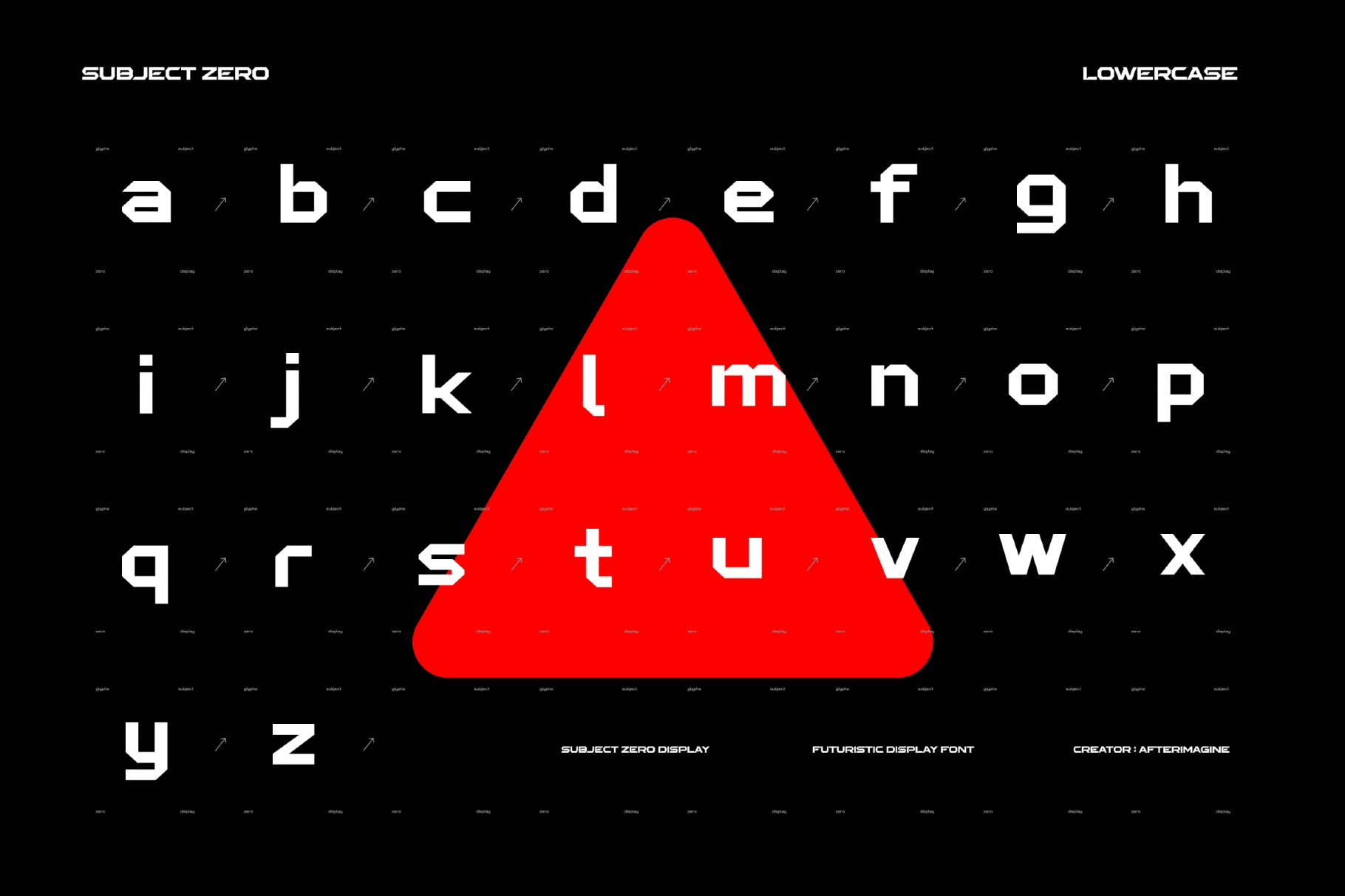 Subject Zero Futuristic Display Font