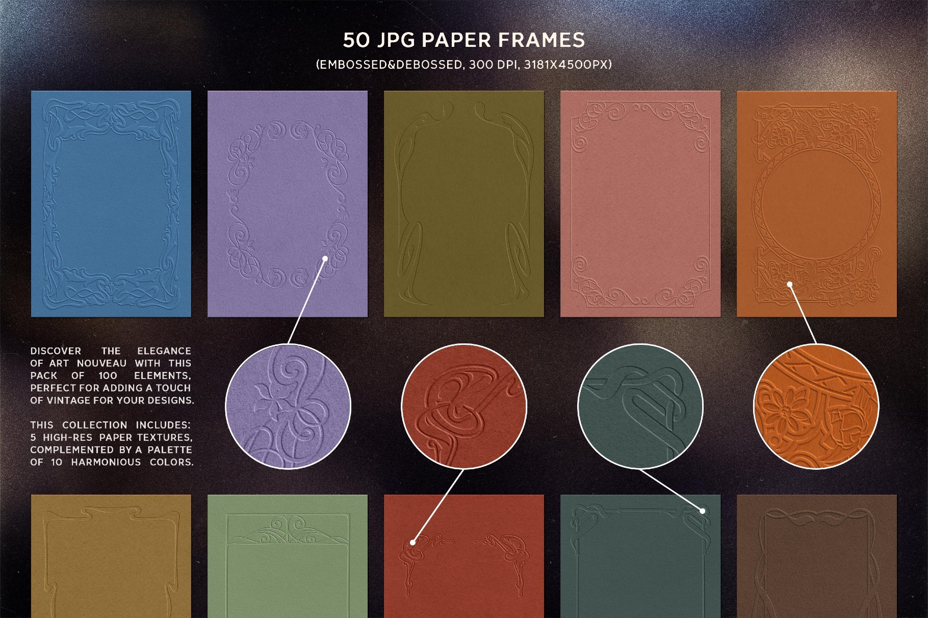 Art Nouveau Papers & Frames