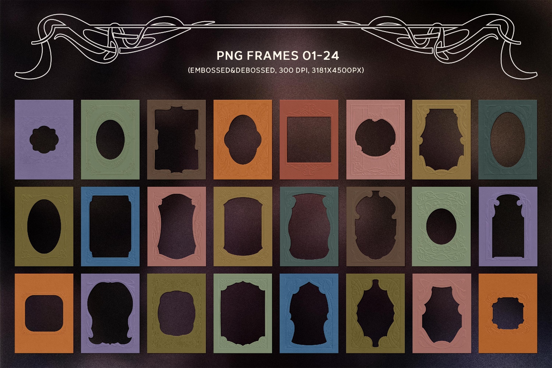 Art Nouveau Papers & Frames