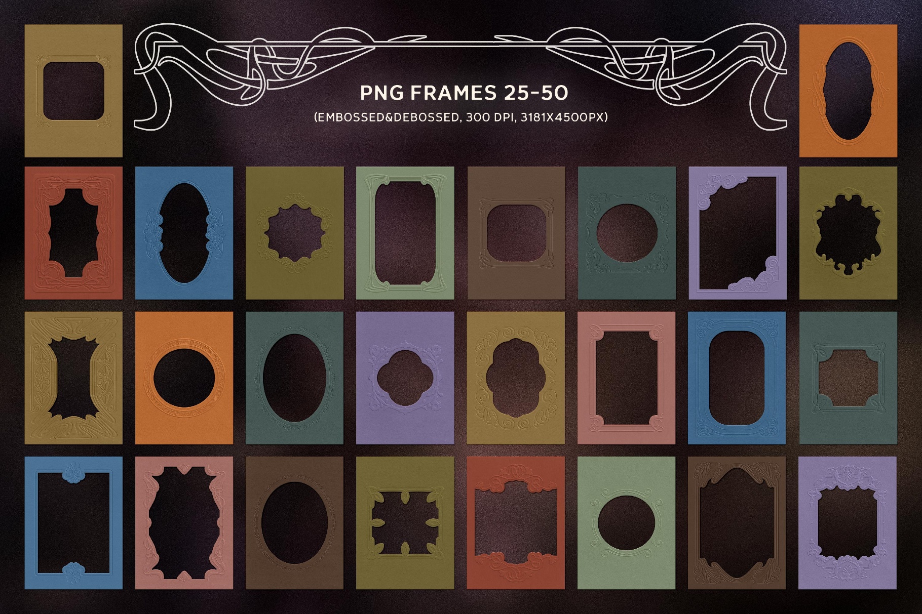 Art Nouveau Papers & Frames