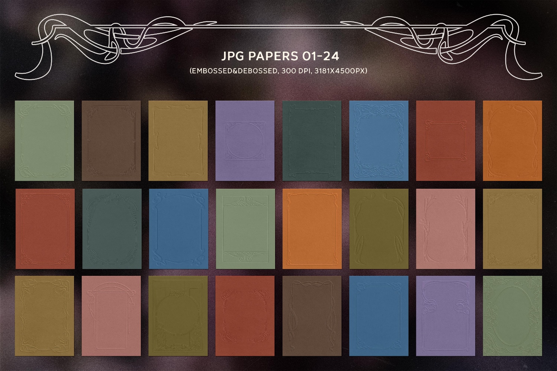 Art Nouveau Papers & Frames