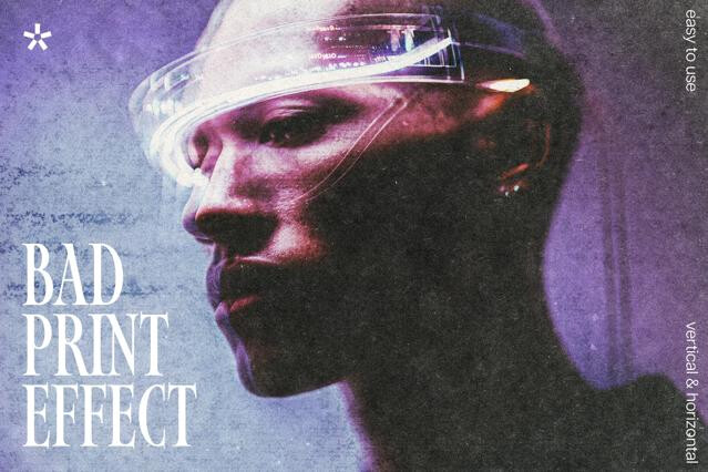 Bad Print Photo Effect