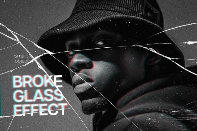Broken Glass Photo Effect