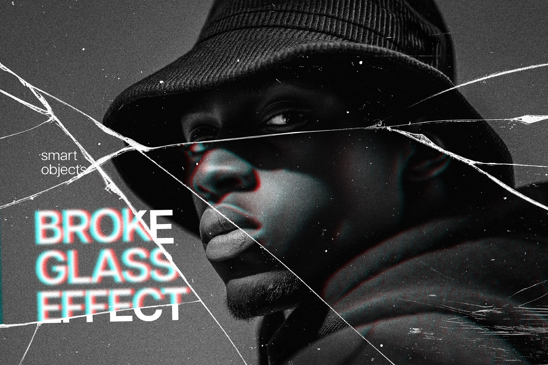 Broken Glass Photo Effect