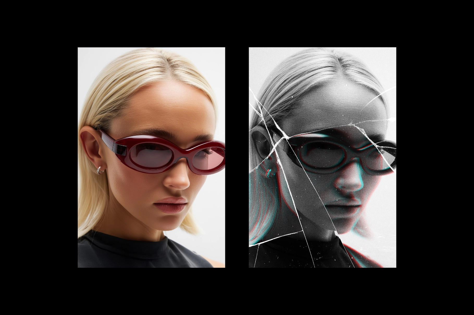 Broken Glass Photo Effect