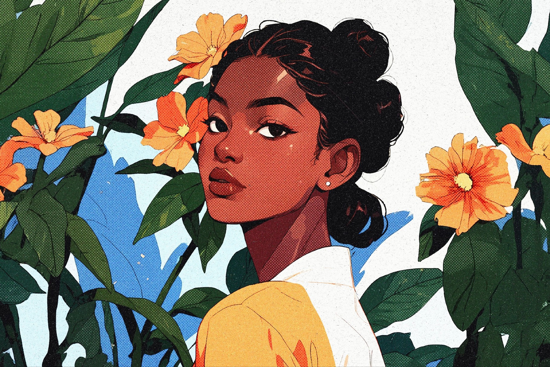 Grainy Halftone Photo Effect