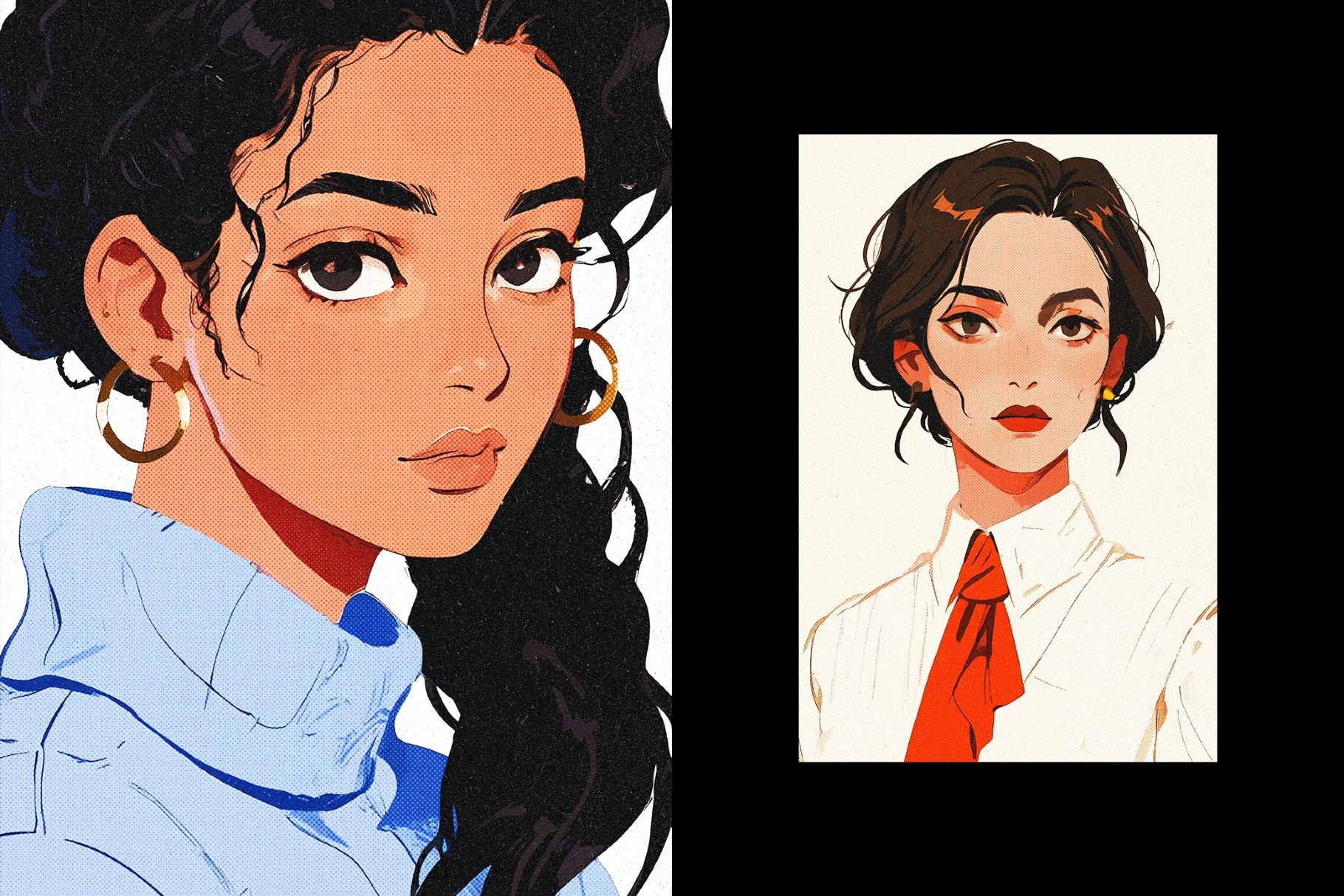 Grainy Halftone Photo Effect