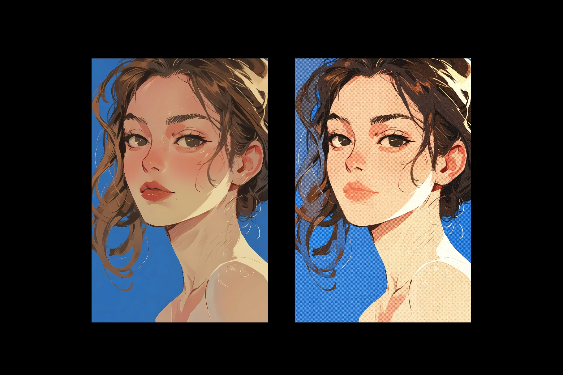 Grainy Halftone Photo Effect