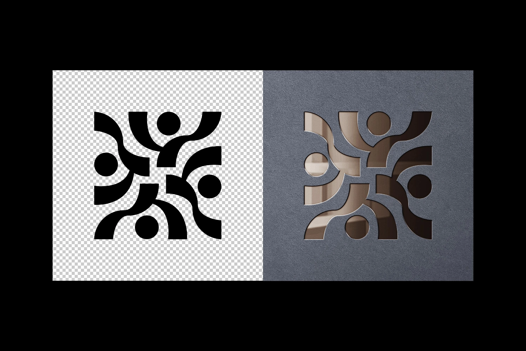 Glossy Debossed Logo Mockup