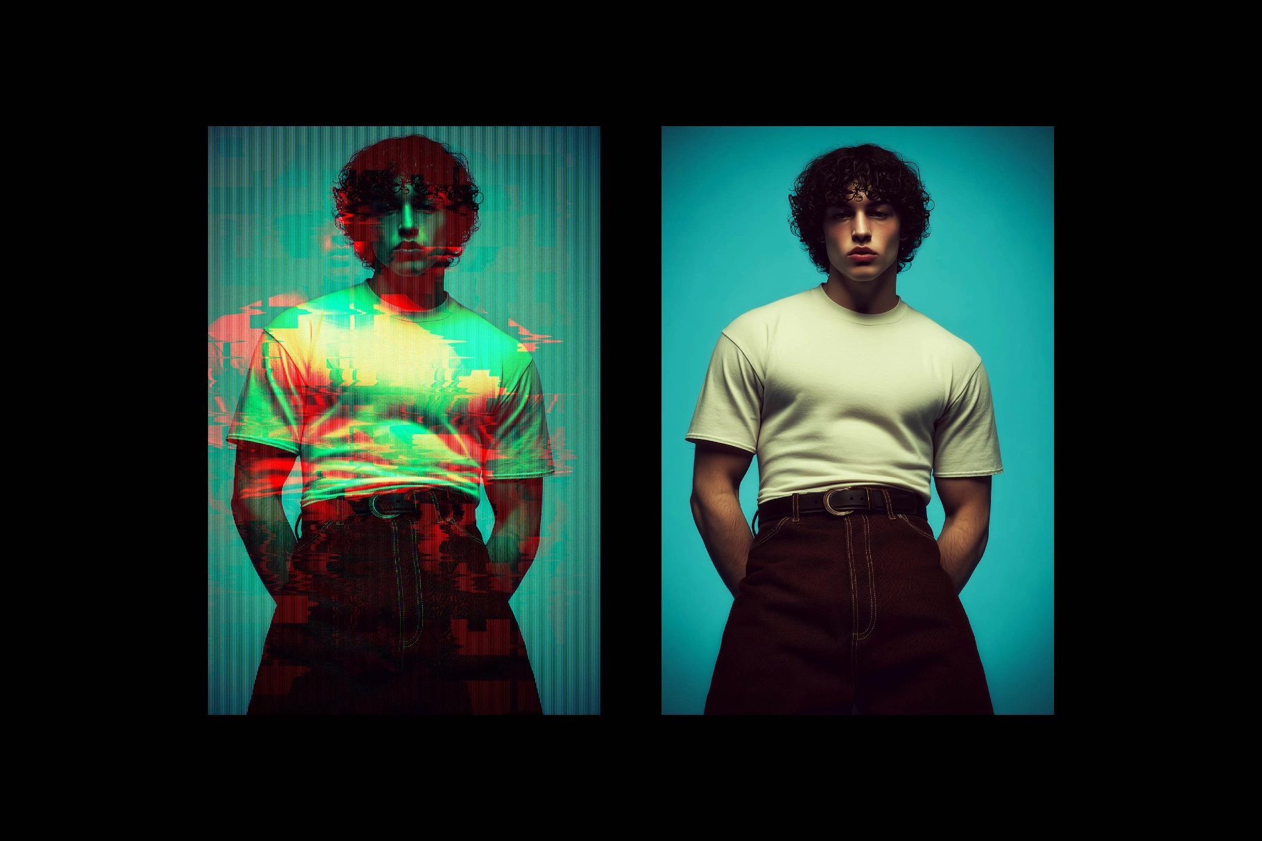 Glitch Poster Photo Effect