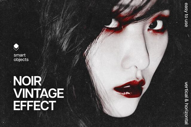 Vintage Noir Photo Effect