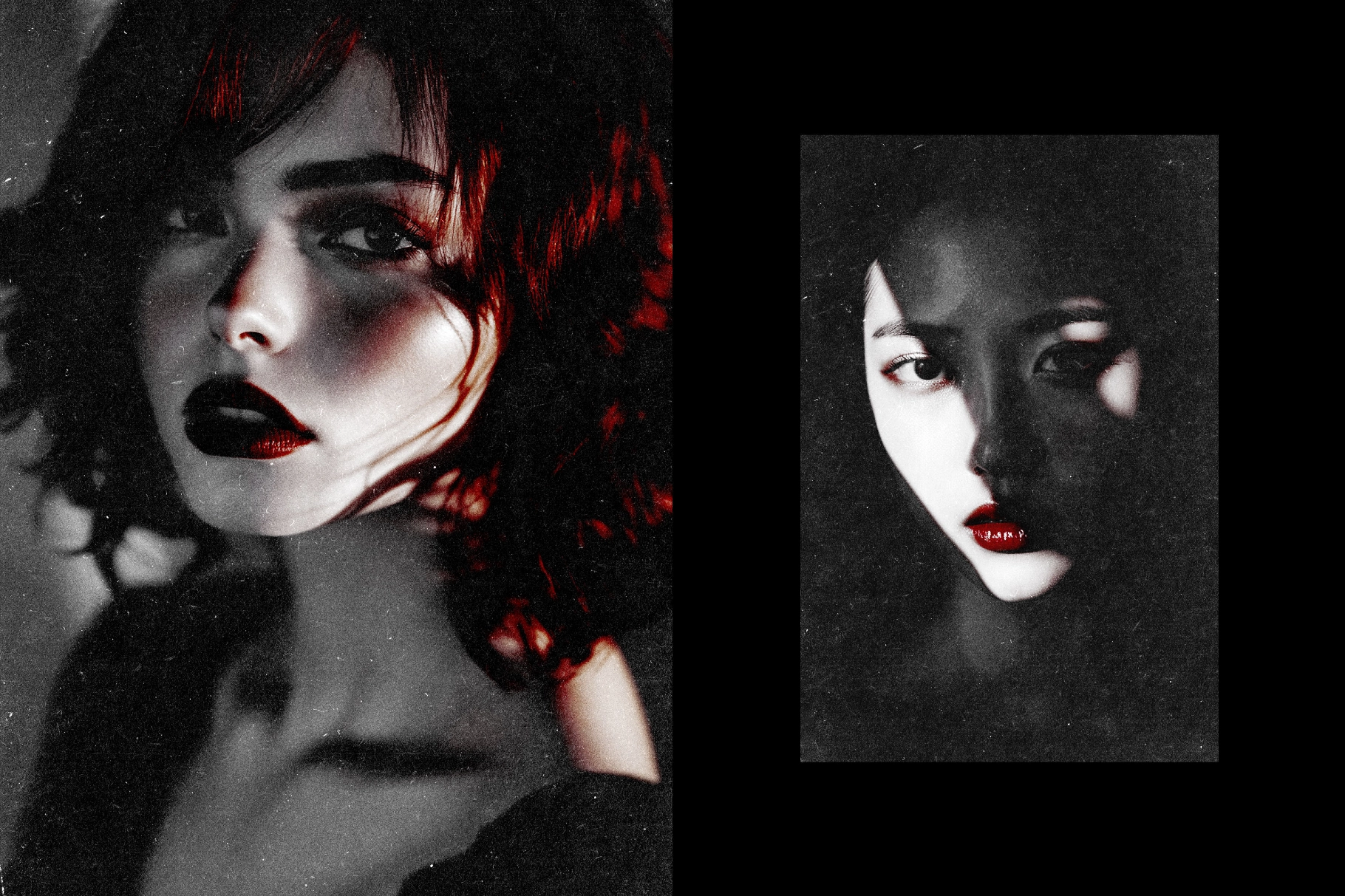 Vintage Noir Photo Effect
