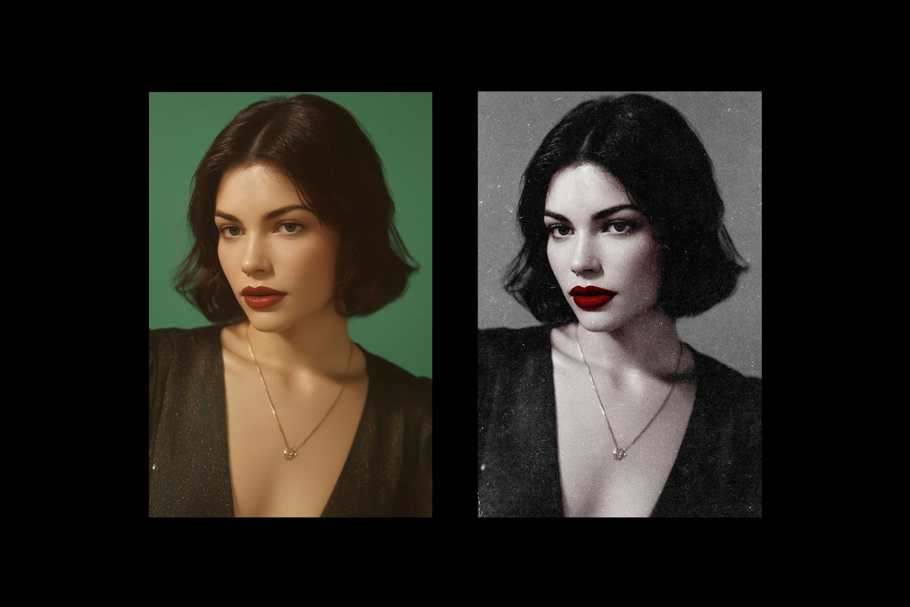 Vintage Noir Photo Effect