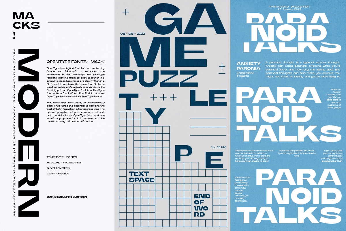 Macks - Wide Modern Sans