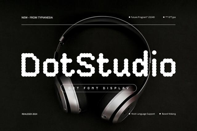 DotStudio - Digital Pixel Dot Font