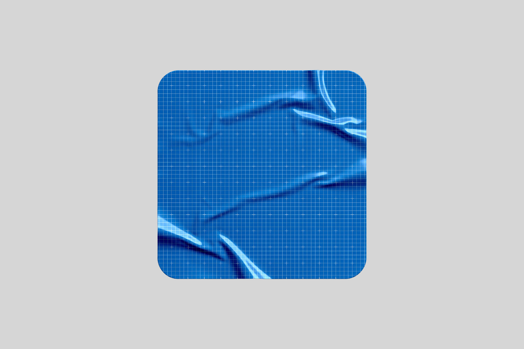 Square Foiled Sticker Mockup