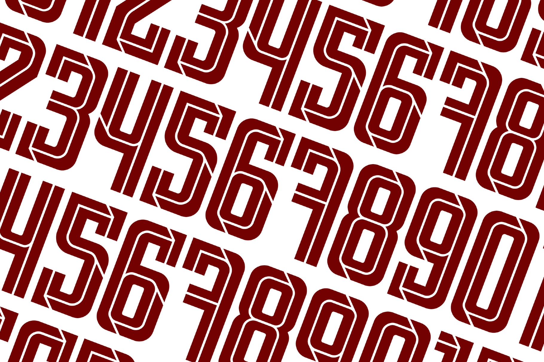 Scorex - Numberset / Nameset Sport Jersey Font
