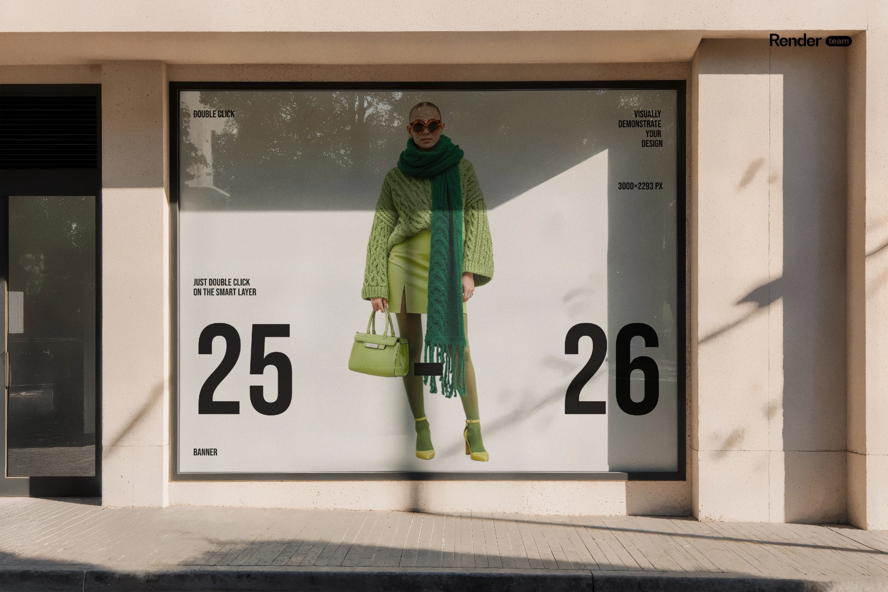 Storefront Window Decal Mockup