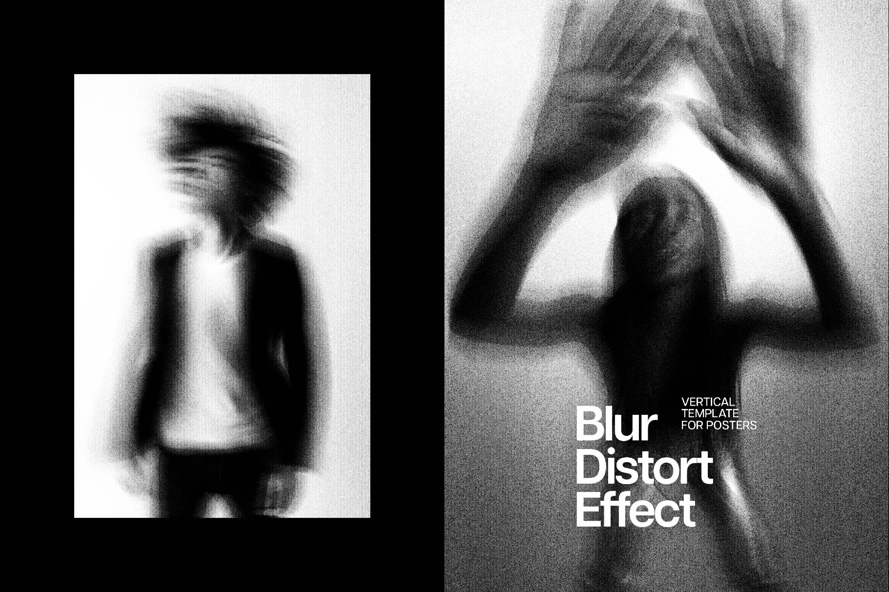 Distort Blur Poster Photo Effect