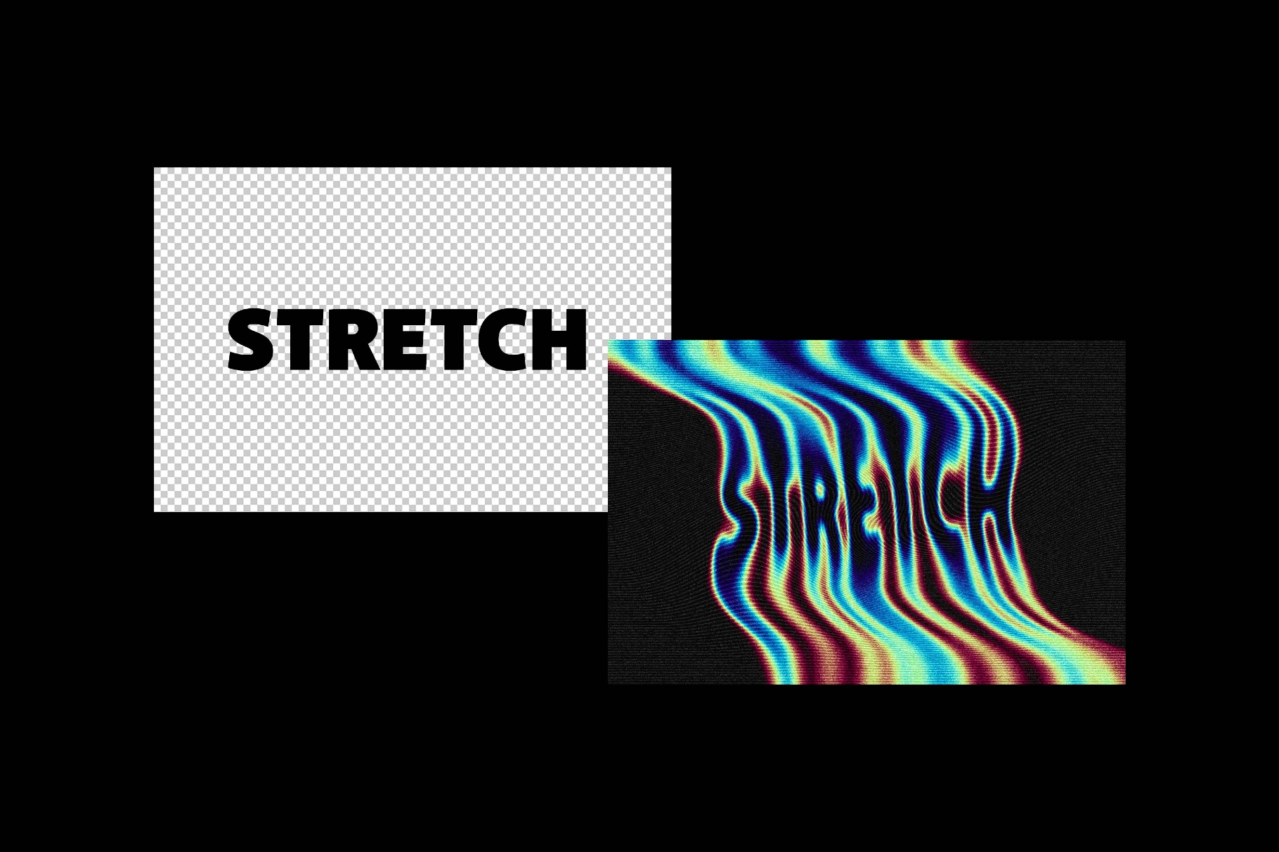 Acid Stretch Text Effect
