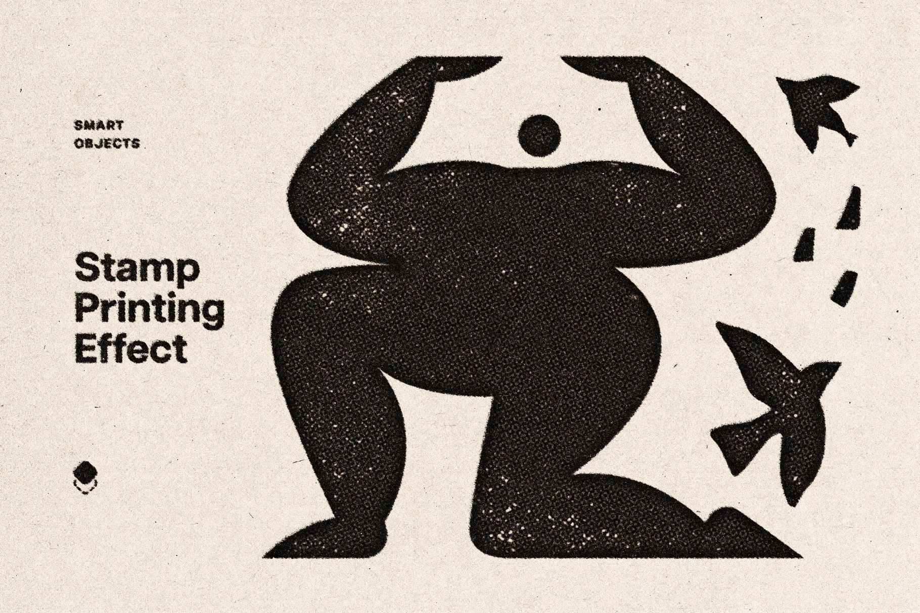 Vintage Stamp Print Effect