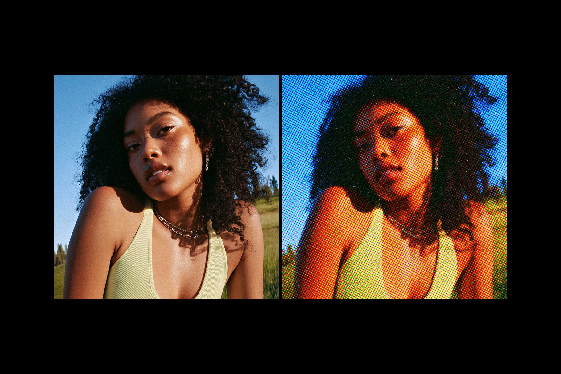 Retro Halftone Photo Effect