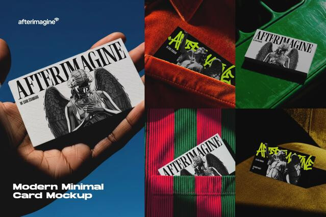 Modern Minimal Card Mockup