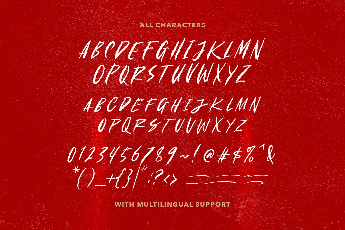 Under Terror - Creepy Rough Font