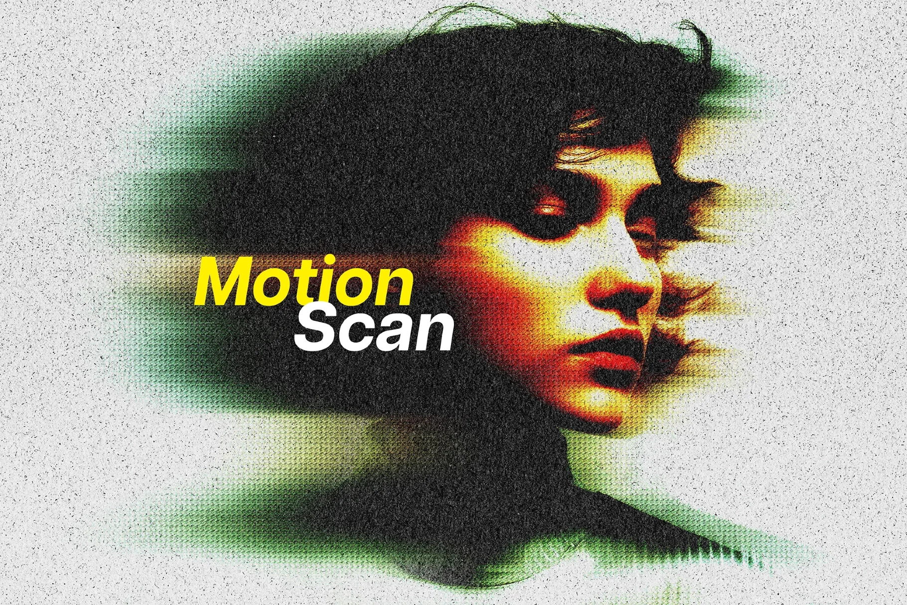 Abstract Bad Scan Photo Effect