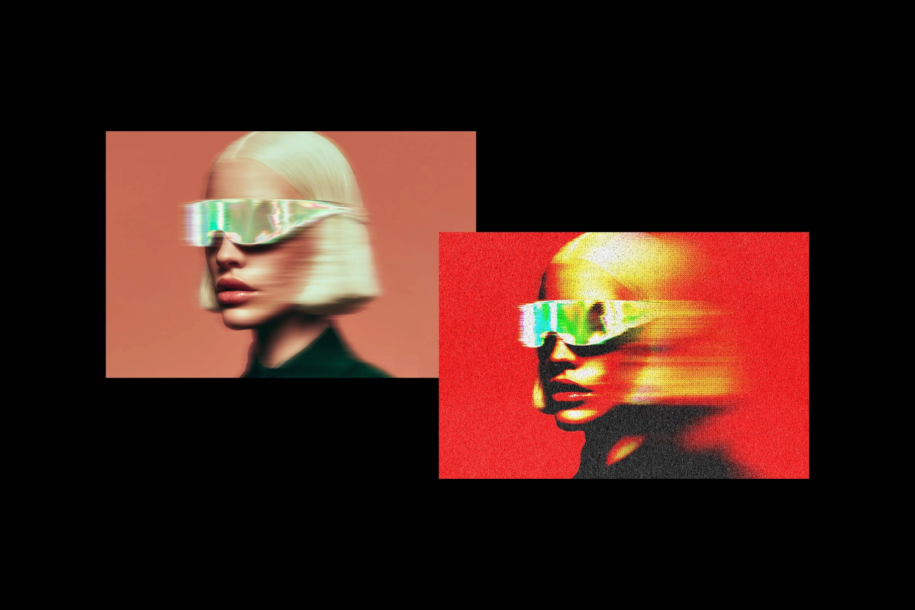 Abstract Bad Scan Photo Effect