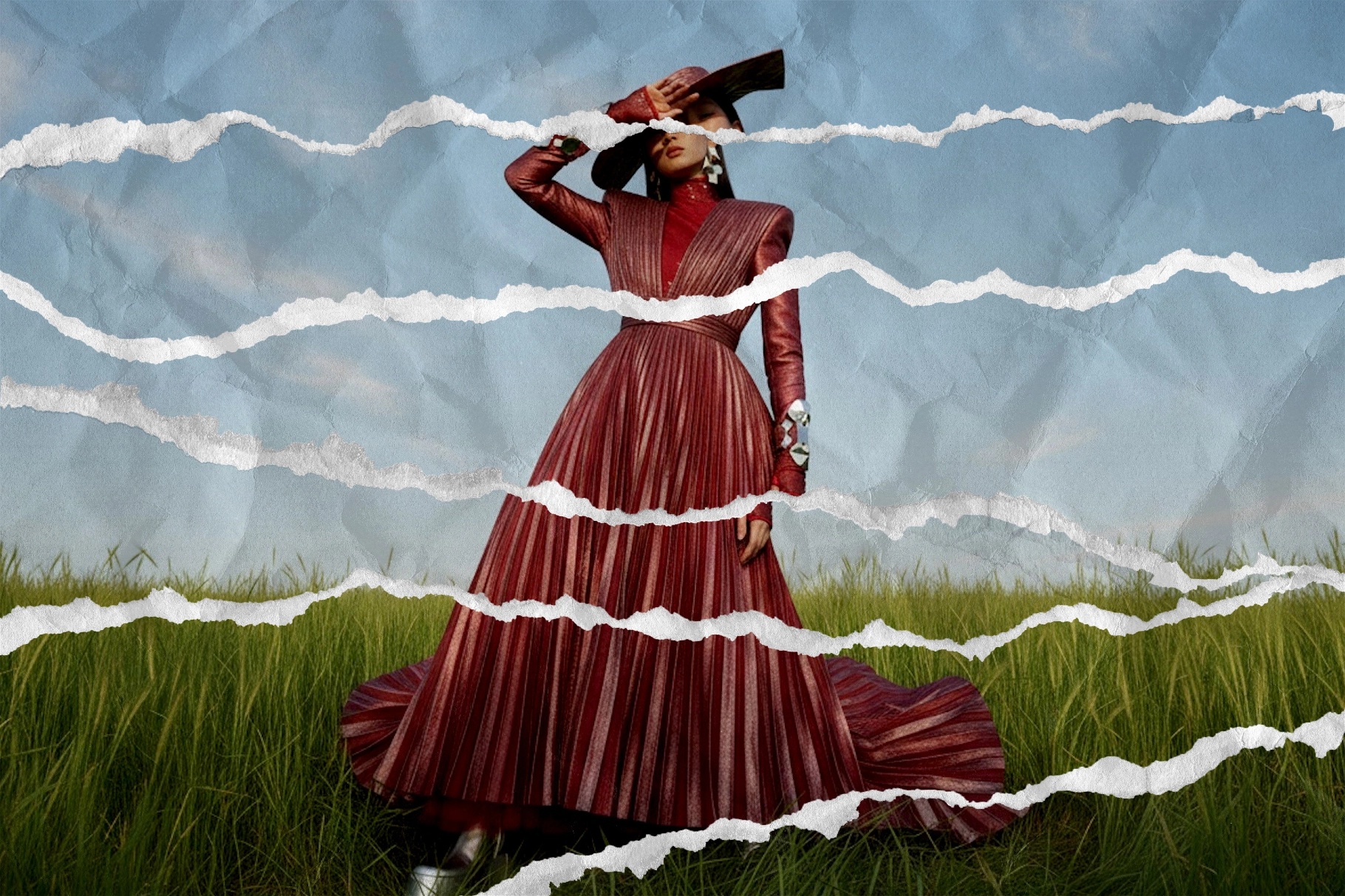 Ripped Collage Paper Photo Effect