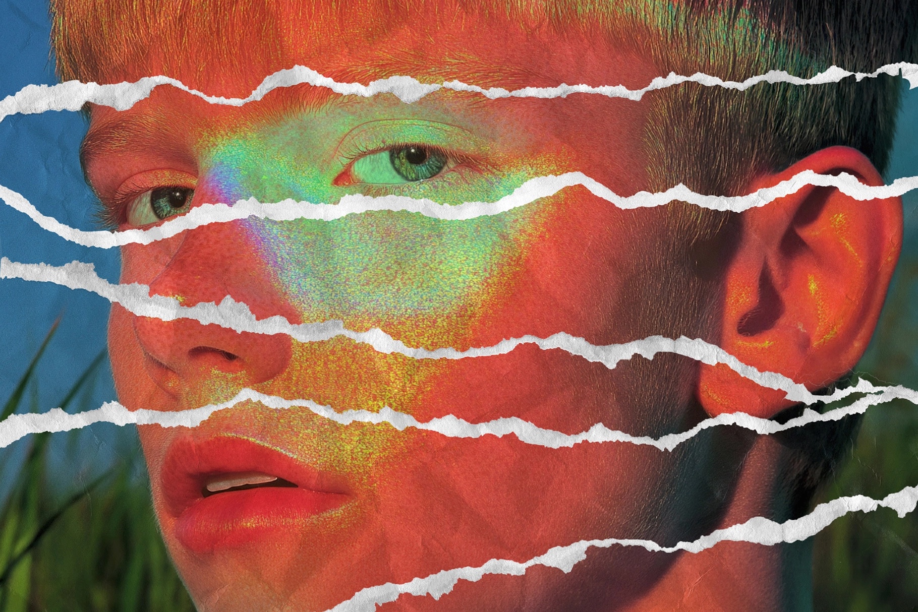 Ripped Collage Paper Photo Effect