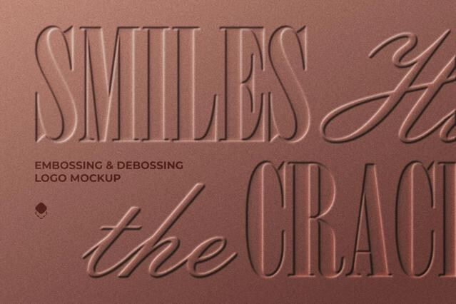 Embossing & Debossing Logo Mockup