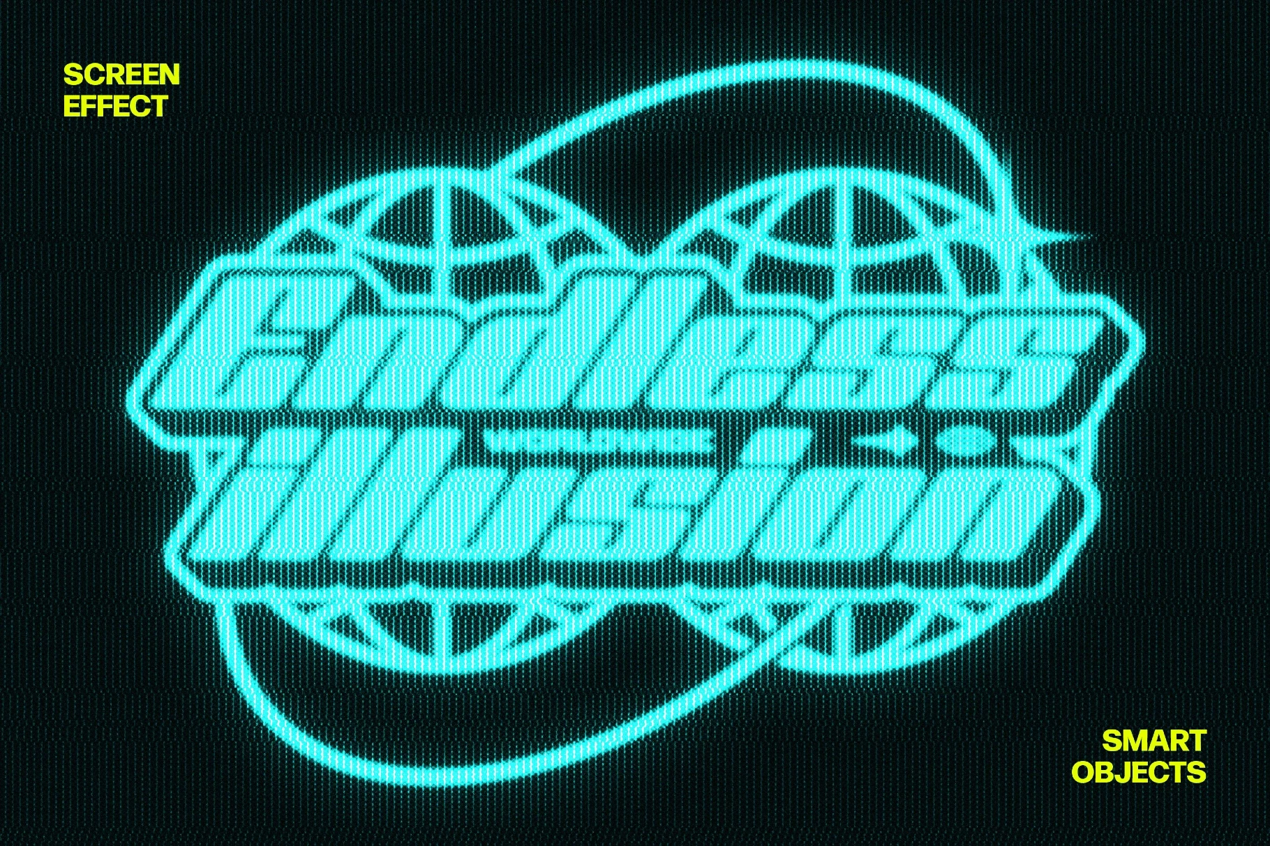 CRT Screen Text Effect