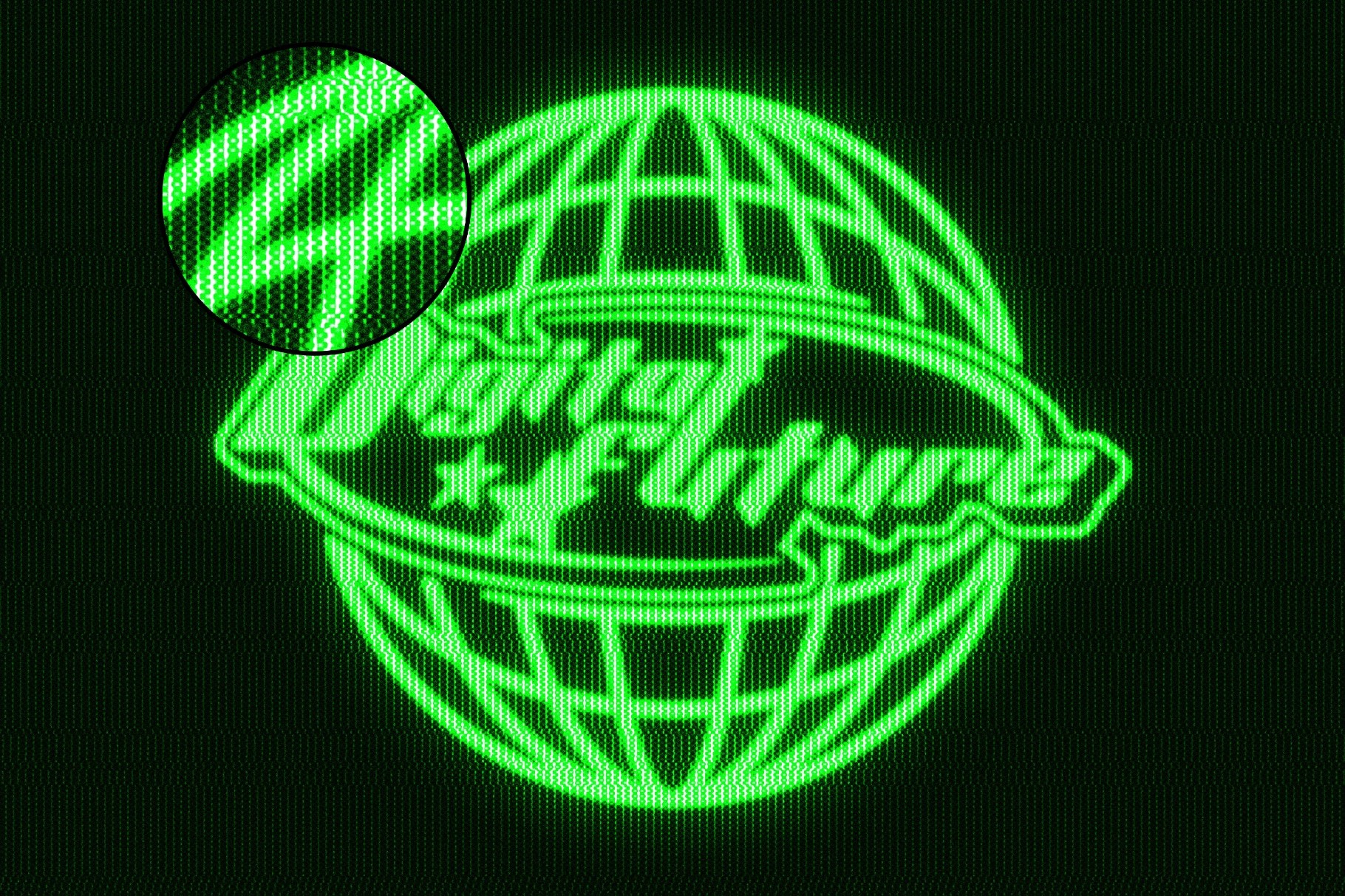 CRT Screen Text Effect