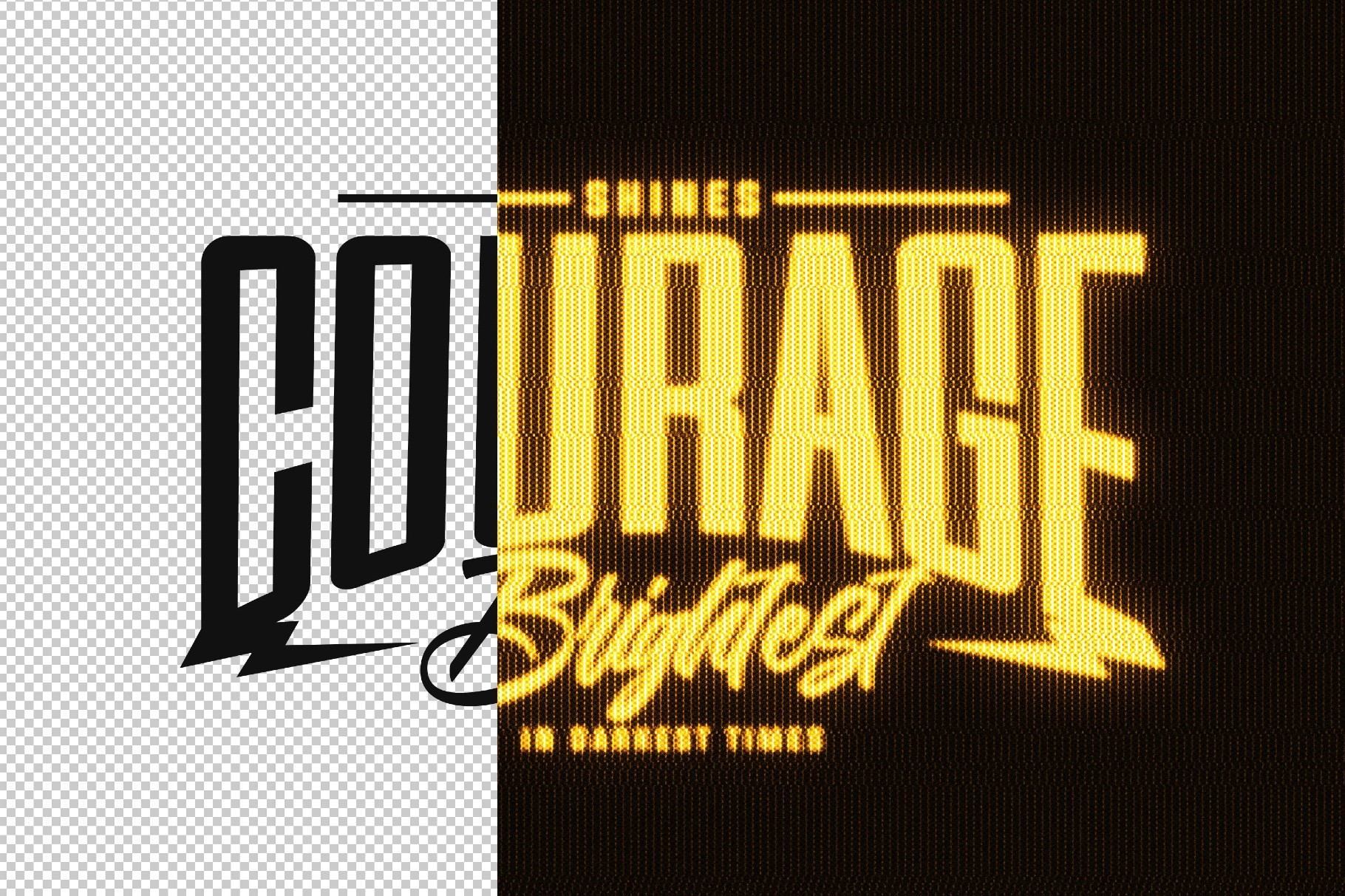 CRT Screen Text Effect