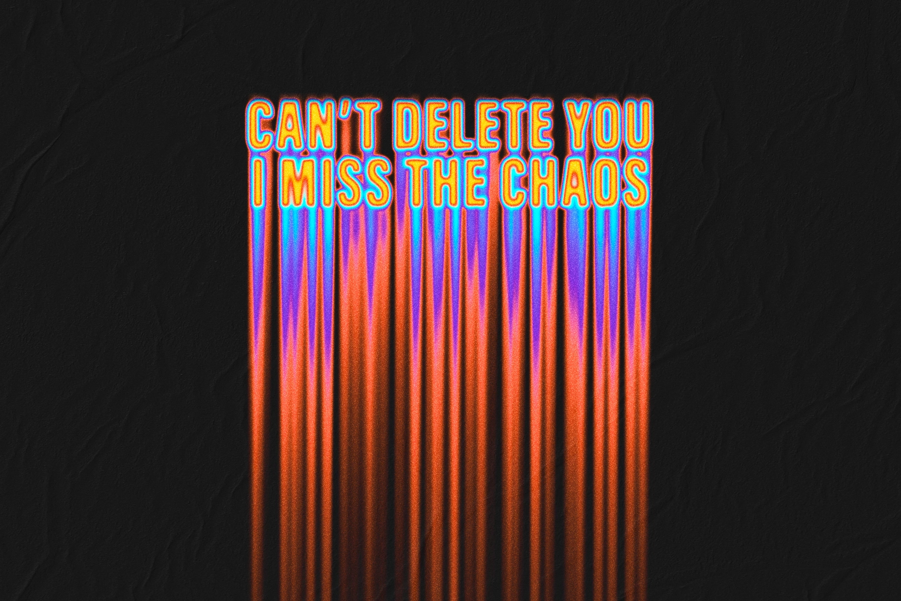 Colorful Melting Text Effect